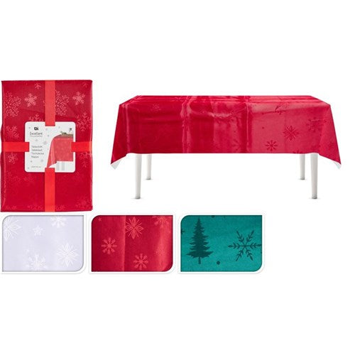 145 x 220cm damask tablecloth assorted