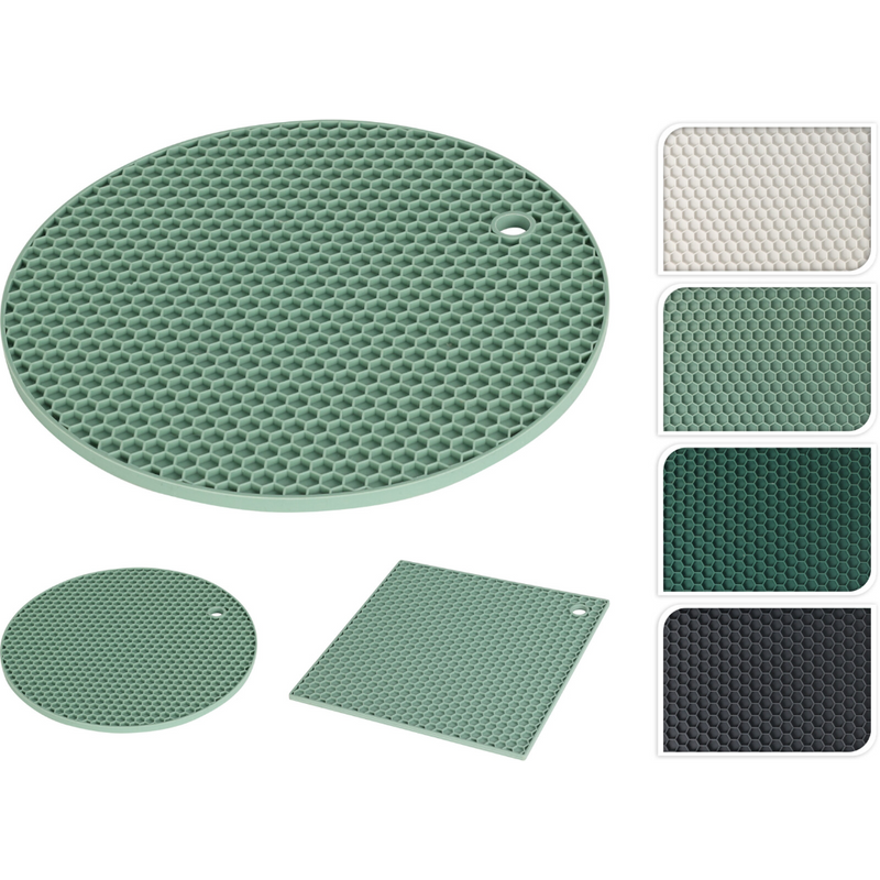 silicone trivet in 2 assorted styles