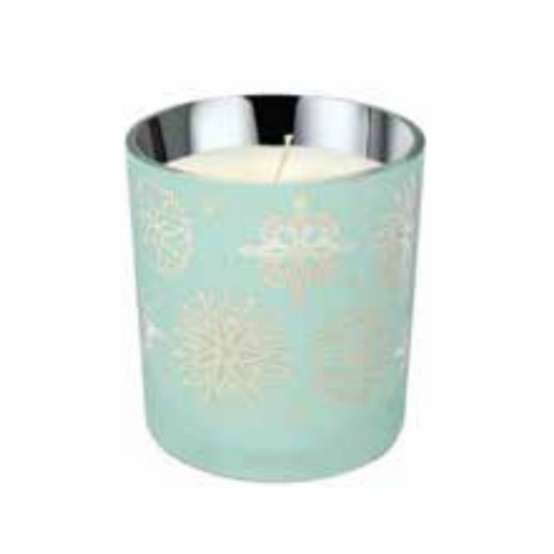 Ronis Candle Christmas Glass Electro Snowflake 210g