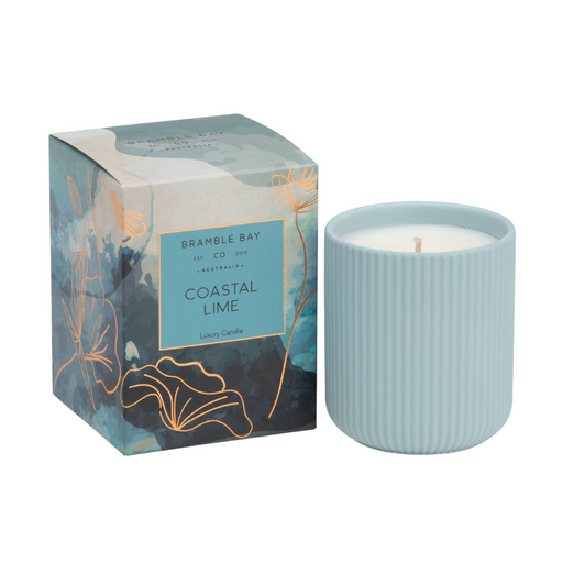 Ronis Candle Native Blue Coastal Lime Corrugated 270g