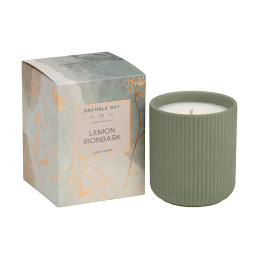 Ronis Candle Native Lemon Ironbark Corrugated 270g