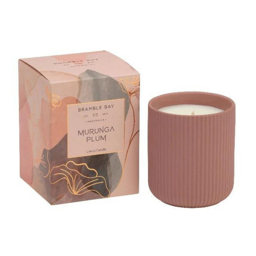 Ronis Candle Native Terracotta Murunga Plum Corrugated 270g