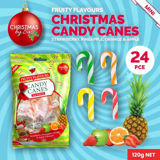 Ronis Candy Cane Mini Fruity Flavours 5g Each 24pk
