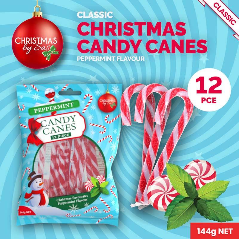 Ronis Candy Cane Peppermint 12g Red and White Striped 12pk