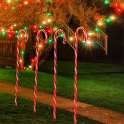 Ronis Candy Cane Yard Stakes 4pc 90cm – thumbnail