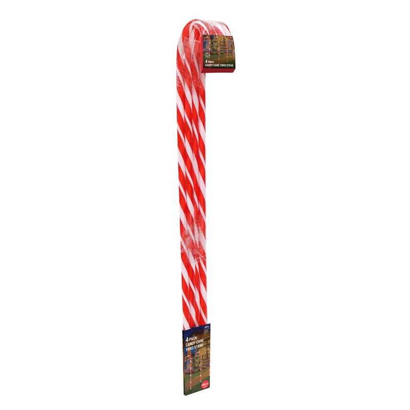 Ronis Candy Cane Yard Stakes 4pc 90cm