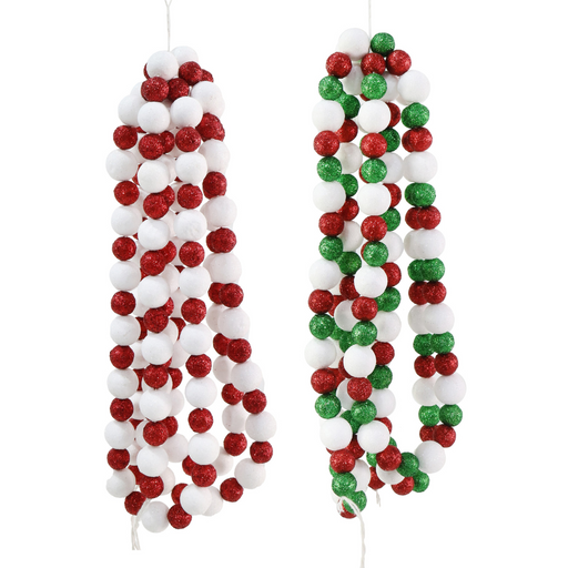 Ronis Candy Cane Bead Garland 240cm Assorted