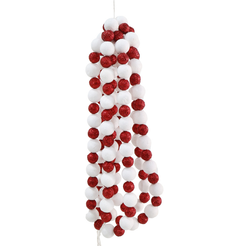 Ronis Candy Cane Bead Garland 240cm Assorted
