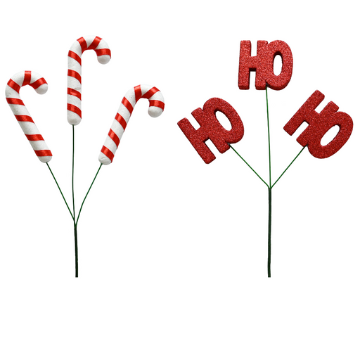 Ronis Candy Cane Ho Ho Ho Pick Assorted