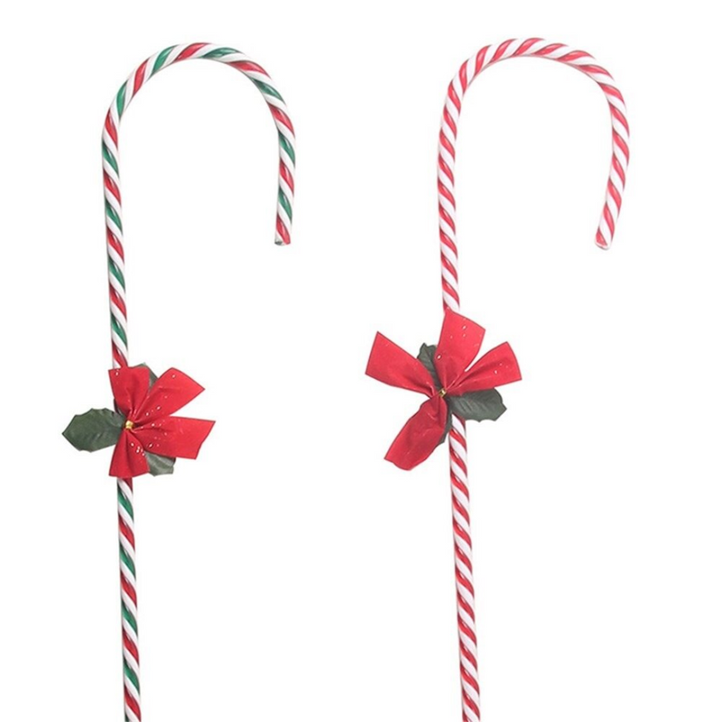 Ronis Candy Cane with Bow 80cm Assorted