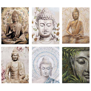 Ronis Canvas Colourful Buddha 60x80cm Assorted