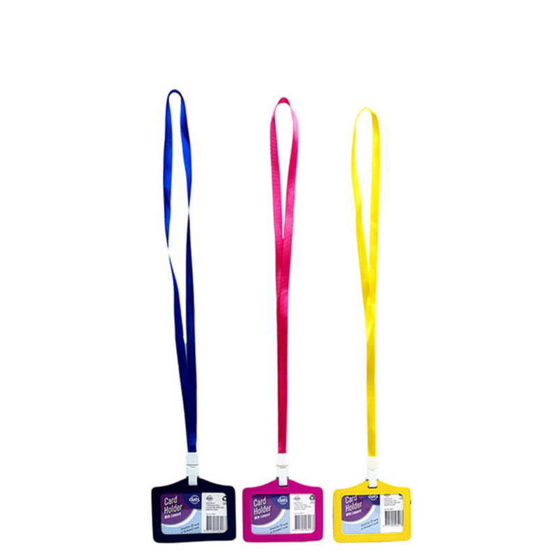 Ronis Card Holder ID Soft Horizontal with Lanyard Assorted