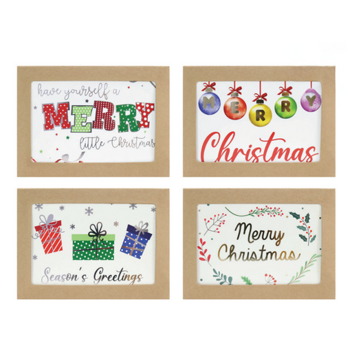 Ronis Cards Foil Landscape Greetings 17x12cm 8pc 4 Asstd