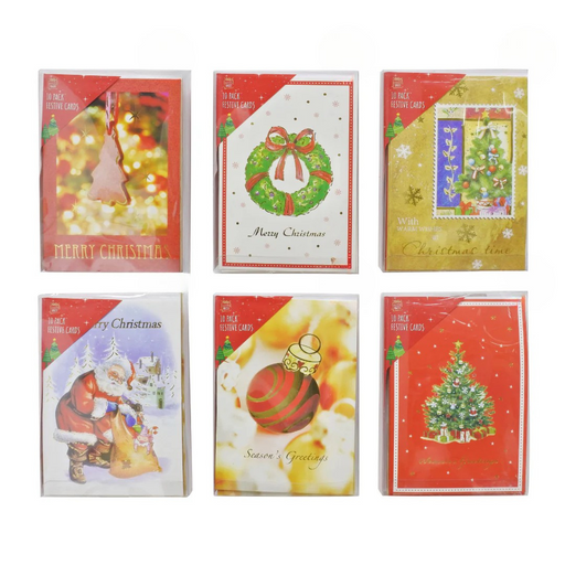 Ronis Cards Foil Traditional 10pk Assorted
