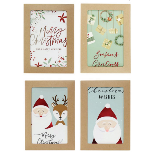 Ronis Cards Whimsical Foil Rectangle 10pk Assorted