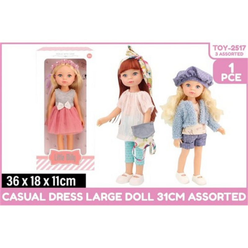 Ronis Casual Dress Doll 31cm Large 3 Asstd