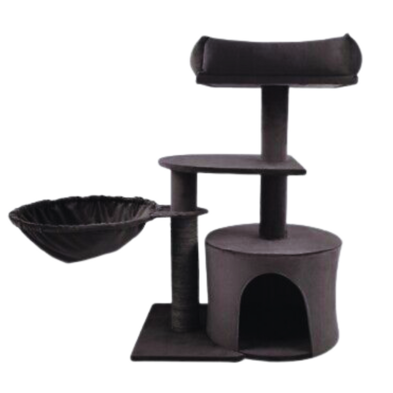 Cat Scratcher Carlton Condo Cat Tree Charcoal 50x35x68.5cm