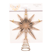 Celestial Star Mirror Tree Topper 31x24x5.5cm for elegant Christmas tree décor