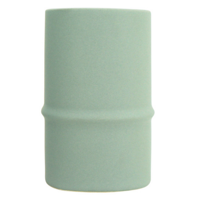 Ronis Ceramic Bamboo Vase 8x13cm Sage