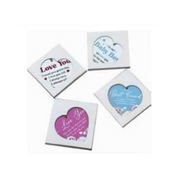 Ronis Ceramic Heart Hanging Decorations with Quotes 15x15cm Assorted