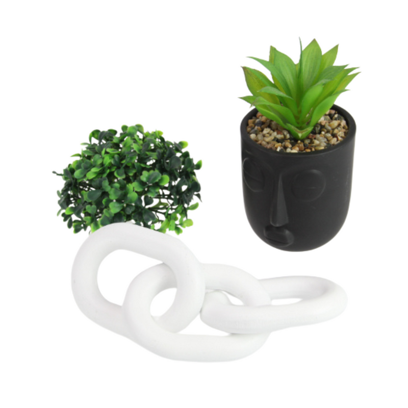 Ronis Chain Link MDF 22cm Black/White Assorted