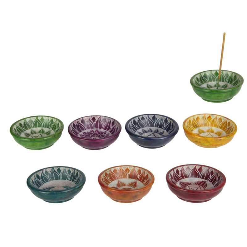 Ronis Chakra Incense Holder/Offering Bowl 9cm Assorted