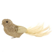 Ronis Champagne Bird with Clip 25cm – thumbnail