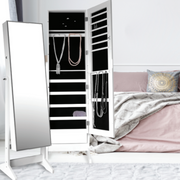 Ronis Chantel Jewellery Cabinet Stand White – thumbnail