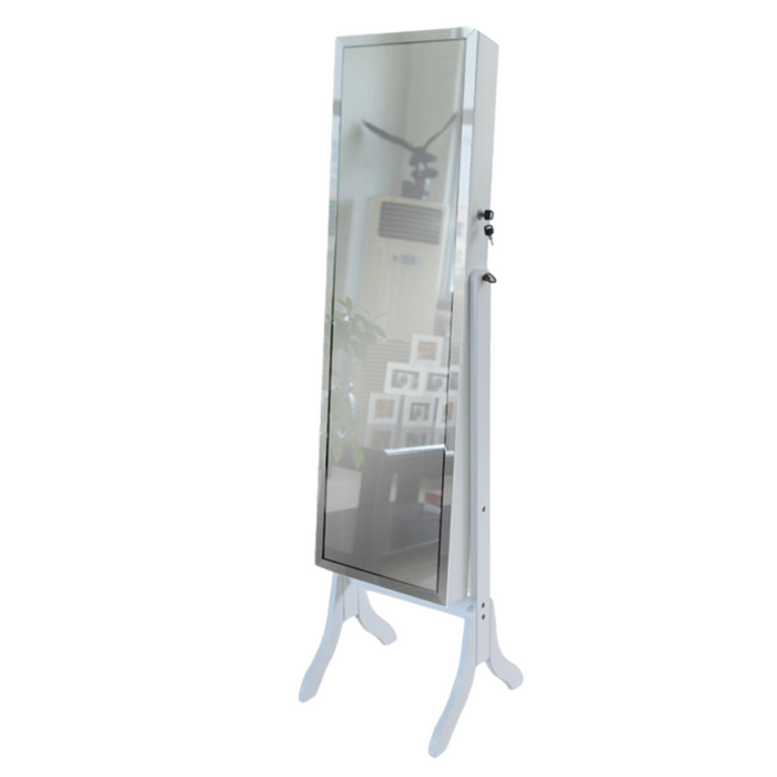 Ronis Chantel Jewellery Cabinet Stand White