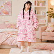 Snuggy Sherpa Hoodie Girls Printed 2 Assorted – thumbnail