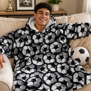 Snuggy Sherpa Hoodie Men's Printed 1 Assorted – thumbnail