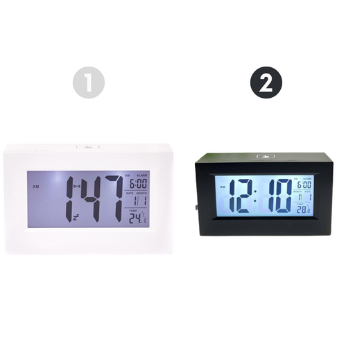 Ronis Checkmate Induction Multifunction Digital Alarm Clock 15x9x4.8cm 2 Asstd