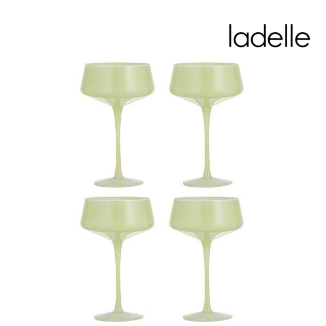 Chelsea Lemon 4pk Coupe Glass — Ronis