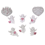 Ronis Cherub with Heart on Display 4cm Assorted