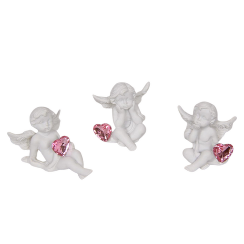Ronis Cherub with Heart on Display 4cm Assorted