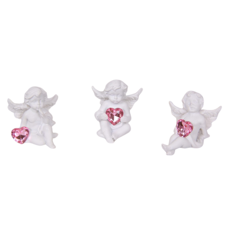 Ronis Cherub with Heart on Display 4cm Assorted