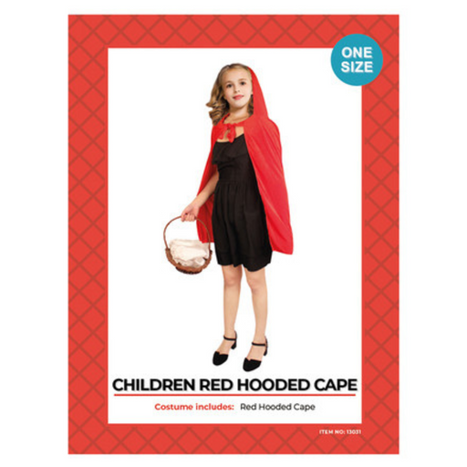 Ronis Children Little Red Hooded Cape One Size