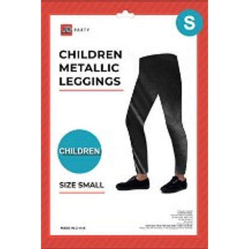 Ronis Children Metallic Leggings Small Black