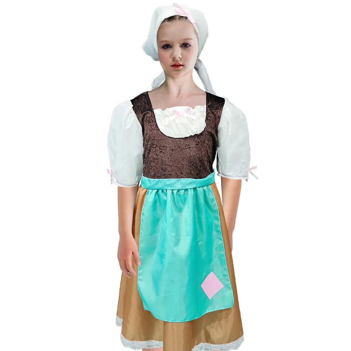 Ronis Children Olden Day Maid Costume Size 10-12