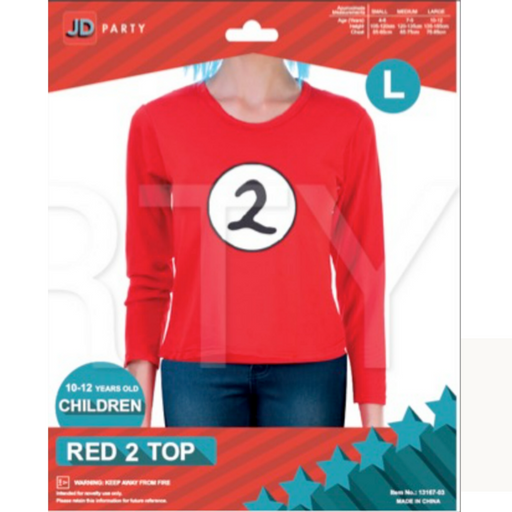 Ronis Children Red 2 Long Sleeve Top Large 10-12 years old