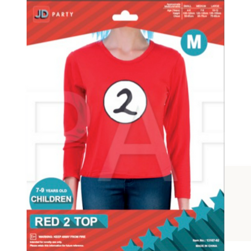 Ronis Children Red 2 Long Sleeve Top Medium 7-9 years old