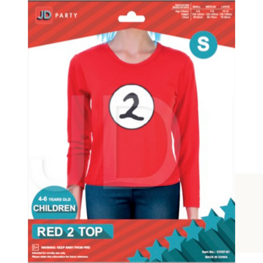 Ronis Children Red 2 Long Sleeve Top Small 4-6 years old