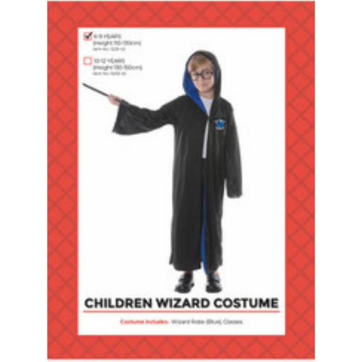 Ronis Children Wizard Costume Blue 6-9 years old