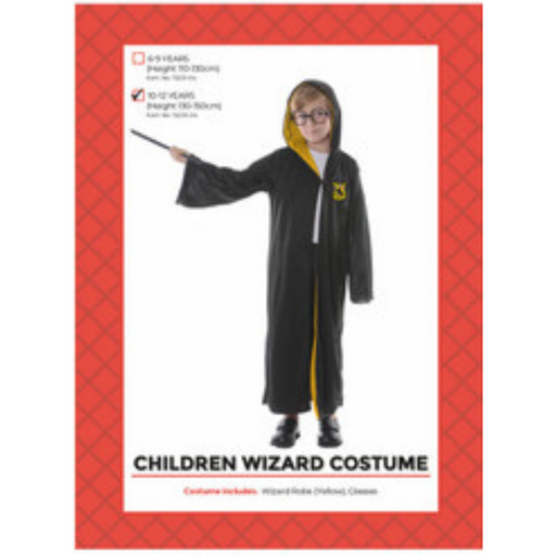 Ronis Children Wizard Costume Yellow 6-9 years old