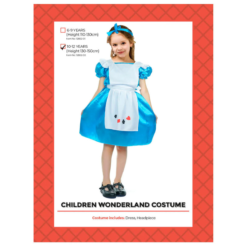 Children Wonderland Costume 10-12 years