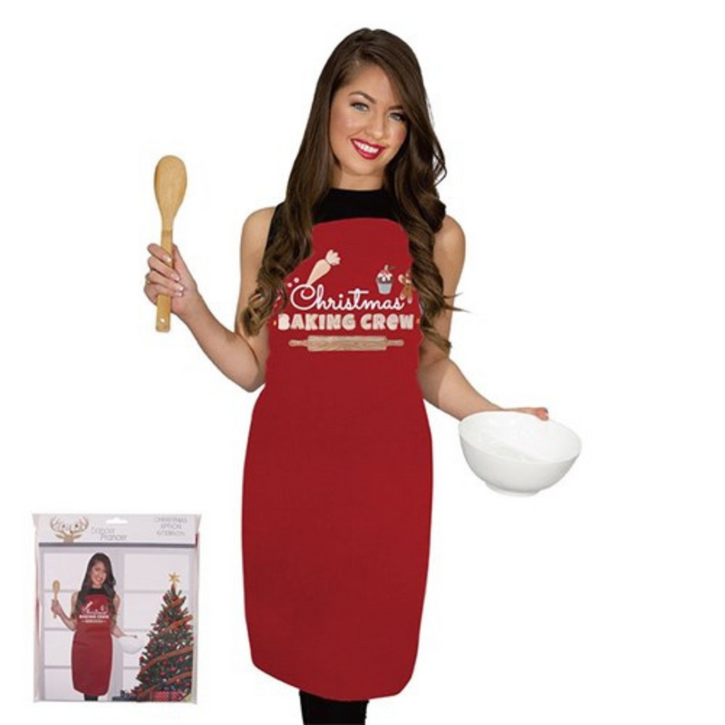 Ronis Christmas Apron Red