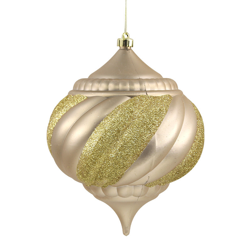 Ronis Christmas Bauble 15x19cm Champagne