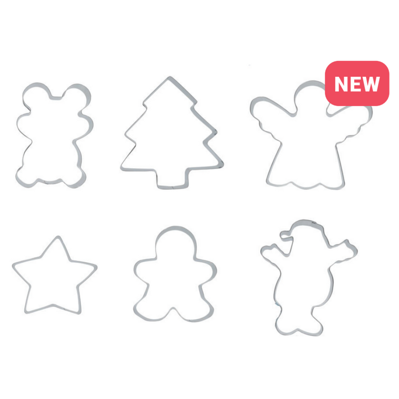 Ronis Christmas Cookie Cutter Large 12cm 6 Asstd