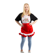 Ronis Christmas Frilly Apron