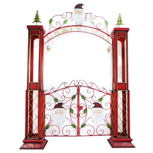 Ronis Christmas Gate Santa Face 204x42.5x273cm